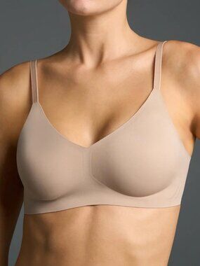 NWOT EBY The Relief Bra XL nude neutral wireless seamless $69